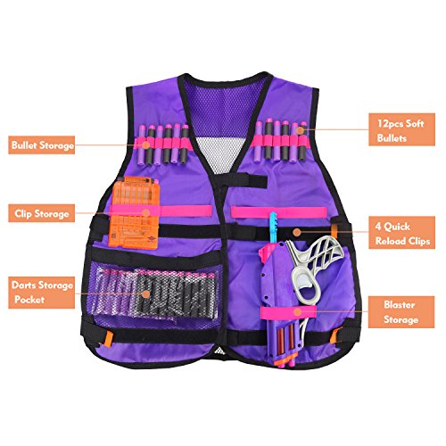 Tactical Vest Kit with 20PCS Soft Bullets for Nerf N-Strike Elite Series reviews Tactical Vest Kit with 20PCS Soft Bullets for Nerf N-Strike Elite Series