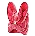 Bath Towel Hair Dry Hat Cap Hair Drying Towel Lady Bath Tool Rabbit Red
