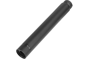 JRJUBB G1/2", prolunga per soffione doccia in acciaio inox, 10 cm, tubo di prolunga per soffione doccia, tubo di prolunga per doccia (10 cm, nero)