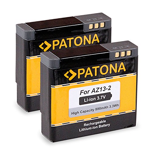 PATONA 2x Batteria AZ13-2 compatibile con Xiaomi Yi Xiaoyi YDXJO1XY, affidabile e con qualità garantita