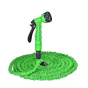 JOYKART Garden Hose Expandable Hose Pipe 50FT(15Meter) Flexible and Expanding Garden Water Hosepipe with 7 Function Spray Nozzle/Hose Hanger-for Garden, Watering, Car Washing, Cleaning Multicolor