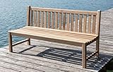 gartenbank ohne armlehne Gesamtlänge 180 cm Linder Stabile Bank Gartenbank Picadelly 180 cm in Premium Teak ohne Armlehne