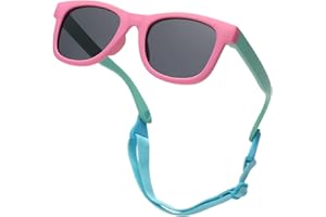 Pro Acme Polarisierte Baby Sonnenbrille mit Verstellbares Band Kleinkind Sonnenbrillen für 0-24 Monate Neugeborene Jungen Mädchen
