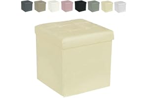 GX GARGIX GARGIX PUFF POUF CONTENITORE QUADRATO ECOPELLE PANCA BAULE TRAPUNTATO (SSEL-BEIGE)