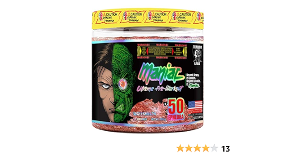 Terror Labz Maniac Extreme Pre Workout Watermelon Amazon In Health Personal Care