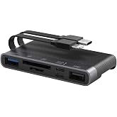 Coverzone Lightning Type-C USB 3.0 SD TF Kart Okuyucu Adapt&ouml;r Şarj LE-81 | Lightning Type-C &Ccedil;ok Fonksiyonlu Kart Okuyucu USB 