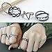 JaneDream Girls Chic Above Midi Joint Knuckle Ring Set of 4 Rings