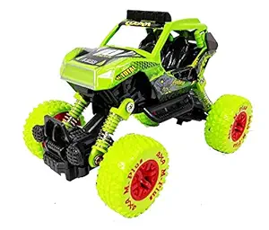 Hujja Saab Rock Crawler Car Pull Back Metal Die Cast Offroad Car Toy for Kids (Random Color)