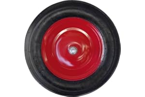 PROMOTION & BEYOND RUOTA PNEUMATICA per CARRIOLA ZINCATA SMONTATA 350 mm ASSE 130 mm