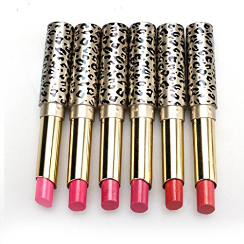 Ularmo 12 Stück / set Lippenstifte Lip Stain Make-up Leopard feuchtigkeitsspendenden Lippenstift (12 Stück / Satz) - 6
