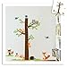 Wall Sticker Removable Decal Home Decor Vinyl Cartoon Owl Child Measure Height