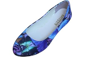 MISSMAO Femme Filles 50's Vintage Chaussures Plates Mary Jane Fleuri Ballerines Plates Pointue Confortable
