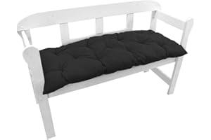 NYVI Bankauflage Ibiza 140x45 cm Anthrazit - Polsterauflage für Gartenbänke Gemütlich & Langlebig - Sitzauflagen für Bänke Outdoor & Indoor - Sitzkissen Auflage Bank Sitzbank