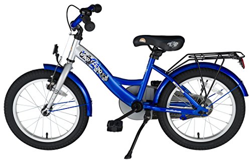 BIKESTAR® Premium Kinderfahrrad für sichere und sorgenfreie Spielfreude ab 4 Jahren ★ 16er Classic Edition ★ Champion Silber & Abenteuerlich Blau - 4
