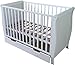 First for Babies - Sleigh Cot With Rollaway Drawer (White)