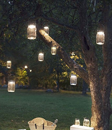 NAGO Solarglas, Solarlampe mit Akku, Licht im Einmachglas, Designlampe, Dekolampe - 4