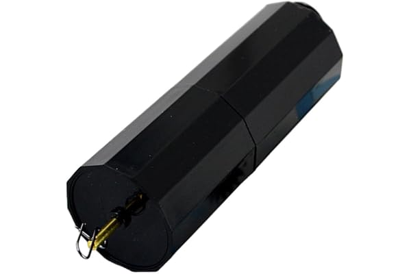 SUIOPPYUW Hängande svart roterande vindmotor. Batteridriven ger långvarig kraft. Med klämma och upphängning. Batteridriven motor ger rotationskraft för fjädring. Rymmer upp, polygon, Typ C Antal (2)