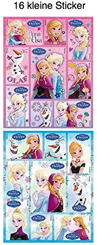 19 Mega Aufkleber Stickers – FROZEN / Die Eiskönigin – fürs Fahrrad / Fensterbilder / Wandtattoo / Wandsticker / Autoaufkleber + 16 kleine Frozen Sticker - 2