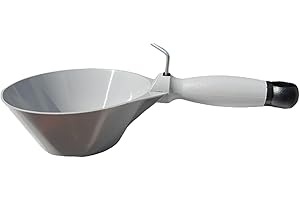 Bucket Scoop Plaster Tools Â– Skimflex 165mm & 200mm Flexible, Rigid, Galvanised & Curved Spatula Scoops with Cork or Rubber Handle Â– Pan Style & Scraper Type for Render & Plaster (165mm Flexible)