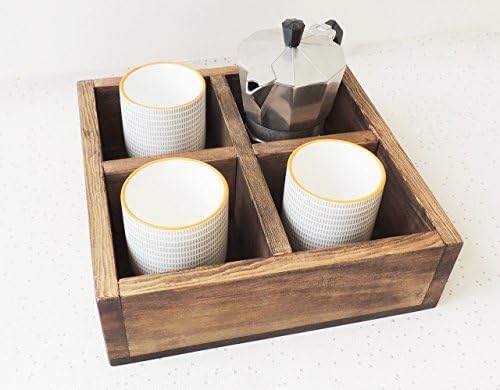 wooden caddy box, wood tray, table caddy, rustic home decor, square storage, storage compartment, footstool tray, rustic tray, condiment