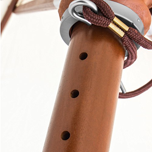 anndora® Sonnenschirm Gartenschirm 3 x 4 m eckig wasserabweisend – mit Winddach Dark Natural - 7