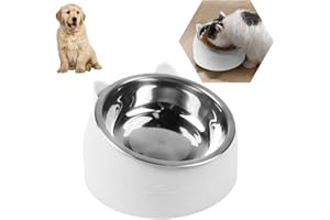 O-KINEE Gamelle pour chat Inclinée 15°, Plateforme Antidérapante, Bols 200ML