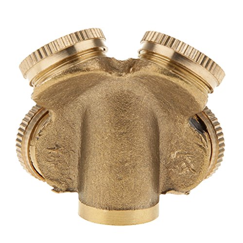 Gazechimp Messing 1/2 zoll DN15 Sprühdüse Sprinkler mit 4-Düse für Sprühkühlung Garten Rasen Autowäsche Bewässerung - 5