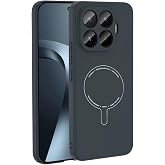 Coverzone Xiaomi 17T Pro ile Uyumlu M-Safe Şarj &Ouml;zellikli Kamera Korumalı Elio Sert PC Kapak Ultra İnce Mat Y&uuml;zey Manyetik Şa