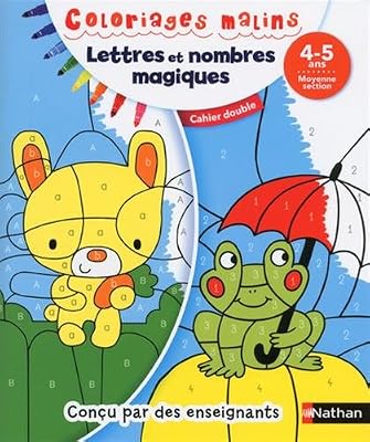 Nathan Lettres et nombres magiques, moyenne section 4-5 ans : Cahier double
