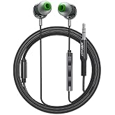 Acefast 3.5mm Kablolu HD Mikrofonlu Kulaklık Uzaktan Kumandalı Aux Girişli Kulaklık 1.2 Metre - Siyah - L4