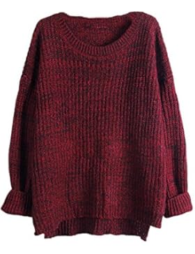 Maglione oversize Pullover Donne Manica lunga Baggy lavorato a maglia Felpa