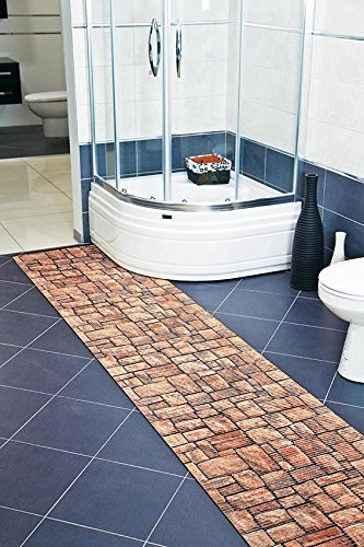 (7,99€/m) Weichschaummatte Antirutschmatte Badezimmermatte Sicherheit Badvorleger WC – Küche | Farbe : Hängebrücke 461-1 - 9