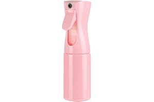 Uervoton Bottigliette Spray, Flacone Spray per Acqua Continua Vuoto, Domare i Capelli al Mattino, Acconciature, Piante, Animali Domestici, Pulizia, Alcol, Flacone Spray per Capelli -160ML Rosa