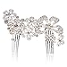 AlicePub Wedding Side Hair Comb Crystal Headpiece Bridal Bridesmaid Accessory