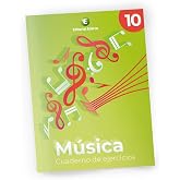Cuaderno de M&uacute;sica n&ordm;10 ejercicios. Ed. Primaria.
