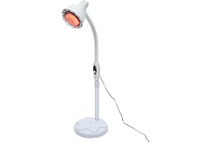 DHQCQL Home infraröd lampa, 275 W 0–115 °C temperatur justerbar rött ljus strålkastare värmelampa med stativ, 360° roterande rött ljus lampa ansikte för hela kroppen
