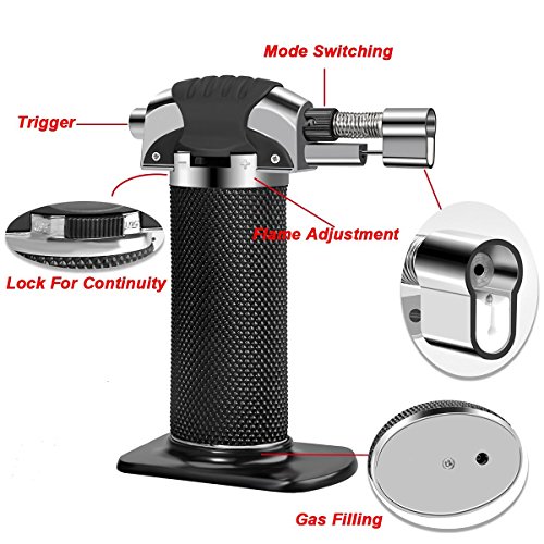 Ammiy® Multi-Funktions-Gas-Fackel-Butan-Brenner-automatische Zündung Camping Schweißen Flamethrower Grill im Freien - 4