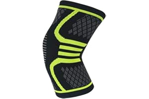 Fliegend Genouillères Orthèse de Compression Sportive Genoux Bandage Attelle de Genou pour Basketball Volleyball Course S-XL