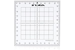 FlyGA Map Navigation Protractor (Square) - For LAPL, PPL(A), PPL(H) & CPL Aviation Pilots + Marine, Boating & Sailing Captains