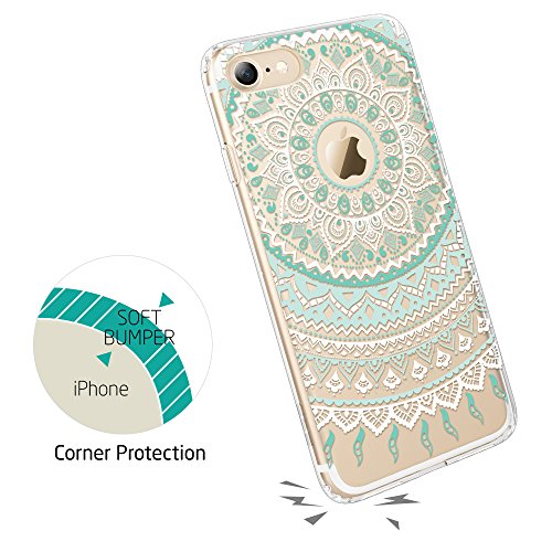 iPhone 7 Plus Funda  ESR Carcasa iPhone 7 Plus Case Cover Borde Suave   Duro Funda para iPhone 7 Plus 5 5  - Casa de la Moneda de la mandala