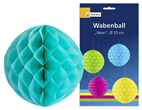 HEKU 30008-03, 9-teiliges Party-Dekorationsset, Türkis - 7