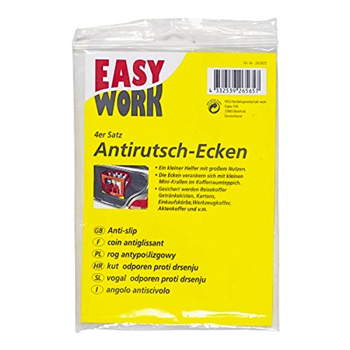 Easy Work G-20204 Antirutsch-Ecken für Transporte im Kofferraum, schwarz (6 x 4er Pack) - 2