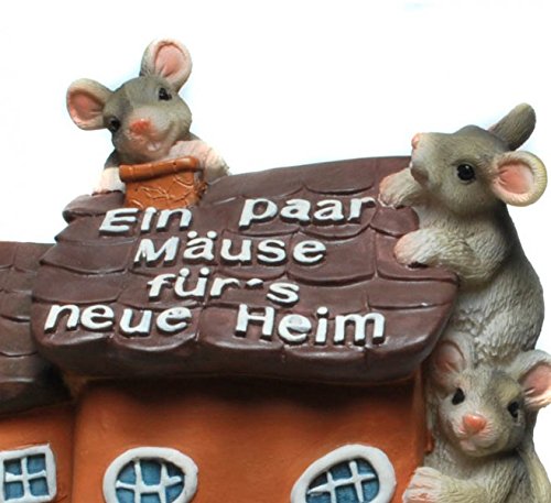 Spardose Haus Ein paar Mäuse für´s neue Heim Sparschwein Sparbüchse - 2