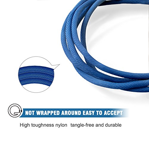 GlobaLink® Micro USB Kabel mit Dopppeltem umflochtenem verwicklungssicherem Denim Jeans USB Kabel Ladekabel Datenkabel Hohe Qualität Super Robust für alle Android Apparat, Android Smartphone, Samsung, Huawei, LG, HTC, Nokia, XiaoMi, Sony, Kindle und Mehr 2 pack 2M ( JeansBlau ) - 6