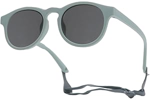 Cysocool Baby Polarisierte Sonnenbrille mit Band 0-36 Monate Kinder Jungen Mädchen Sonnenfilter UV400 Schutz Sonnenbrille Flexiblen Gummi Rahmen Neugeborene Kleinkind Sonnenbrillen