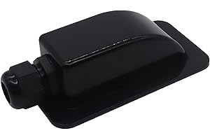 HISports Condotto da Tetto per Camper IP68 Impermeabile ABS Solare Condotto per Cavi a 1 Scomparto per Sistema Solare Camper roulotte Barca Sistema satellitare e Aria condizionata, 3-12 mm Nero