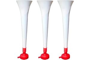 ‎FUN FAN LINE FUN FAN LINE - Packung x3 Kunststoff Vuvuzela Stadion/ungiftig Fußball Horn. Zübehor für Fußball- und Sportfeiern. Sehr Lautes Lufthorn für Animation.