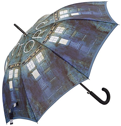 Preisvergleich Produktbild TARDIS Schirm - Offizieller BBC Doctor Who Stockregenschirm von LOVARZI