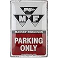 Nostalgic-Art Retro Tin Sign, 20 x 30 cm, Massey Ferguson - Parking Only - Gift Idea for Tractor Fans, Original Licensed Product (OLP), Made of Metal, Vintage Design, Tin Signs Sayings