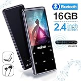 Modisches Design: Die kratzfeste Schale und der glatte Bildschirm bieten ein angenehmes Handgefühl, und das Metallgehäuse hat eine starke Widerstandsfähigkeit gegen Druck und Stöße. Die Touch-Taste erleichtert die Bedienung des Players. Sie können jederzeit und überall Musik hören.